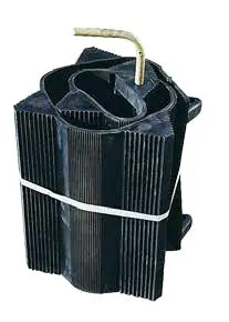 Rubber ladder for roofs and roofs