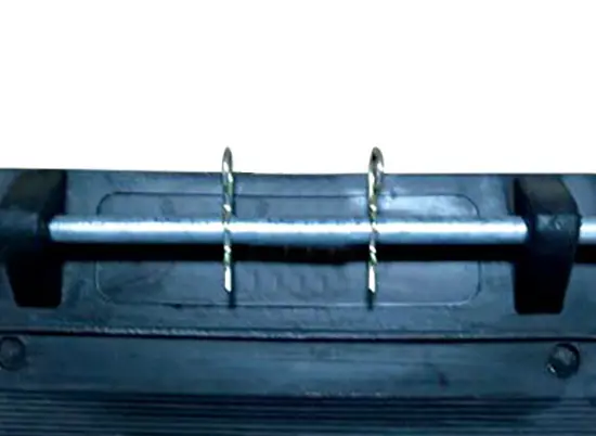 Rubber ladder for roofs and roofs