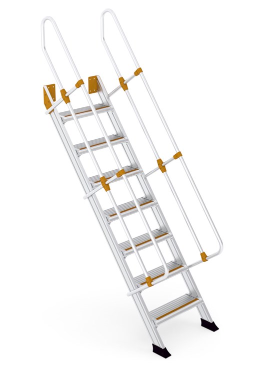 Aluminium access ladder 54°