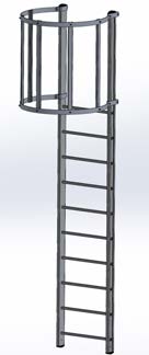 Hooped vertical ladder (Self system)