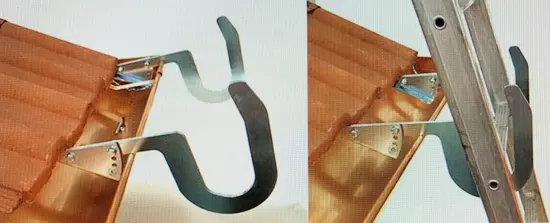 Adjustable ladder hook 