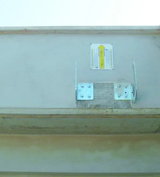 Wall-mounted ladder hook