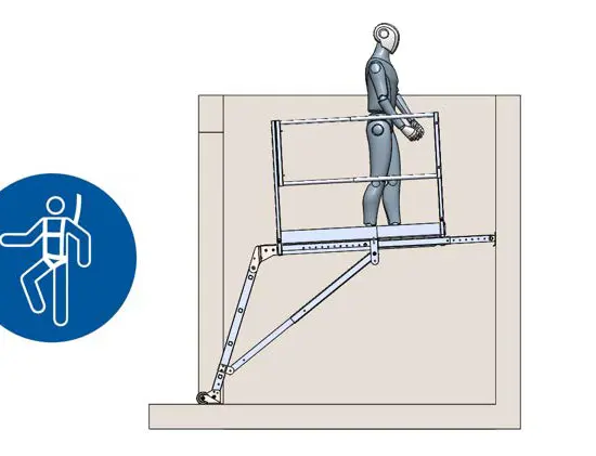 Telescopic platform for elevator shafts