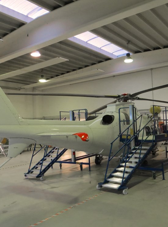 Ladder and platforms for Helicopters