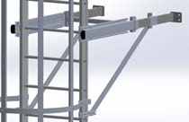 Hooped vertical ladder (Self system)