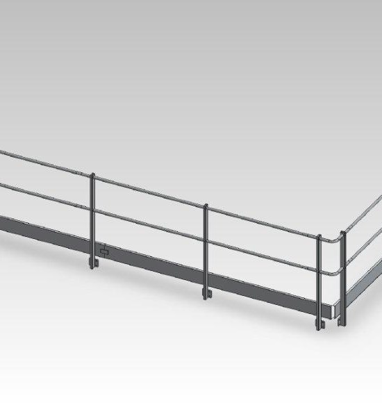 Aluminium guardrails