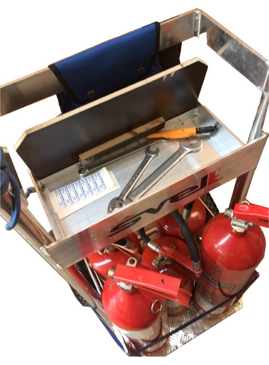 Handtruck for Extinguishers Grisù