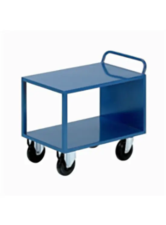Goods trolley with 2 shelves 100x60