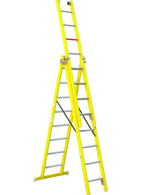 V3E 3-section ladder 100% fiberglass