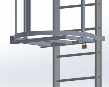 Hooped vertical ladder (Self system)