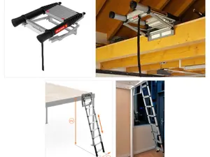 Escaleras escamoteables: qué son, tipos, partes y normativa