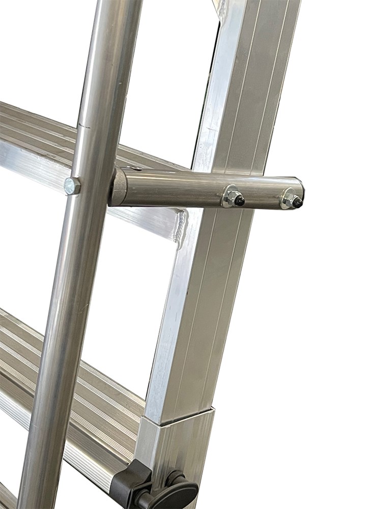 Escalera Doble en Aluminio SD. Plegable 5 + 5 Peldaños
