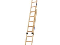S2 - Escalera de madera de 2 tramos extensible