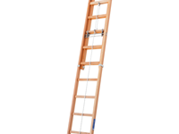 S2 - Escalera de madera de 2 tramos extensible