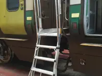 Escalera telescópica para vagones