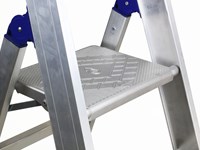 Regina Maxi - Escalera de almacén con plataforma de aluminio