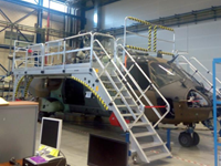 Plataforma fija para el mantenimiento de helicopteros
