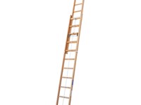 S2 - Escalera de madera de 2 tramos extensible