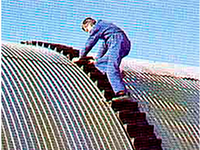 Escalera de goma para techos y cubiertas tejados