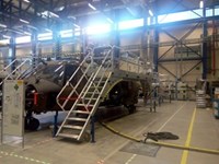 Plataforma fija para el mantenimiento de helicopteros