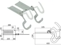 Ganchos regulables para cubiertas planas e inclinadas
