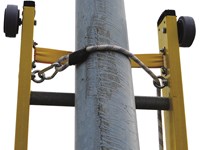 Fibrasafa - Escalera de fibra con sistema anticaida para trabajos en fachadas y postes sólidos