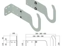 GANCHOS DE FIJACION A PARED REGULABLES