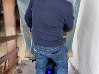 Carro eléctrico de escalas con orugas D