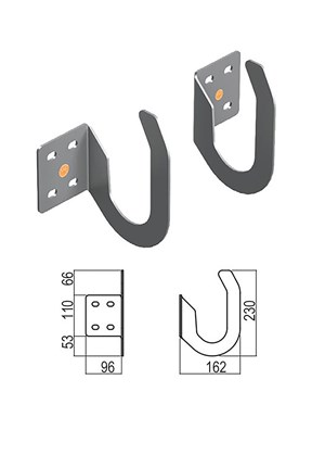 Ganchos de pared para escalera