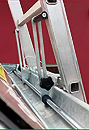 Tope automático de escaleras para canalones