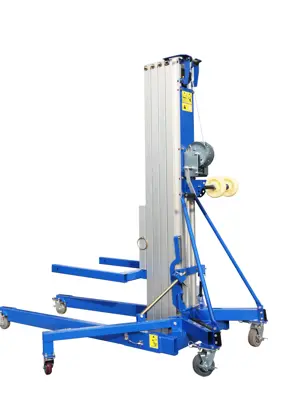 HERCULES – Elevador de... - Plataforma de empuje manual con altura máxima 7,94...