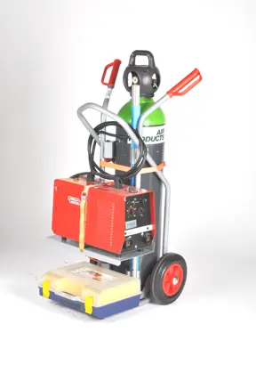 Tranvía de máquina de soldar