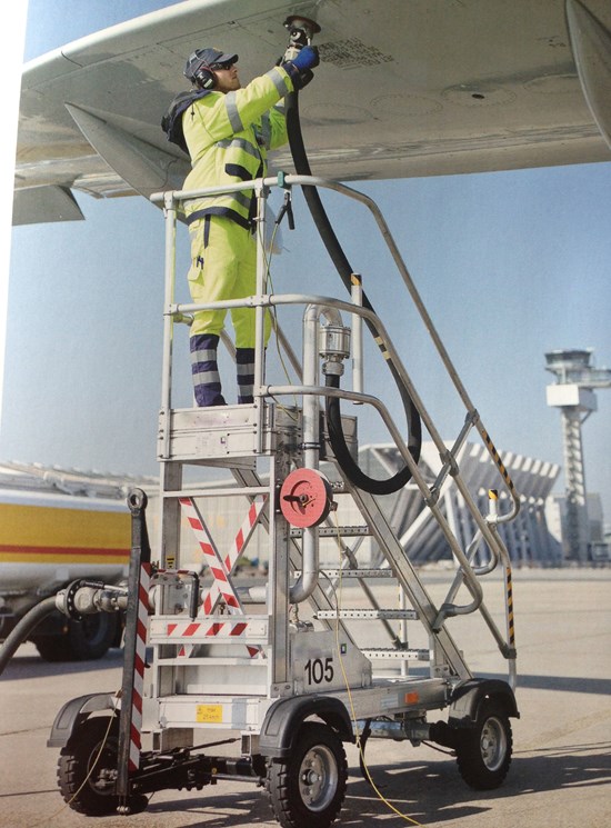 Escaleras para aeropuertos y aviones