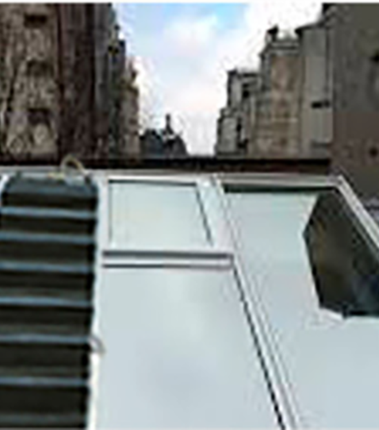 Escalera de goma para techos y cubiertas tejados