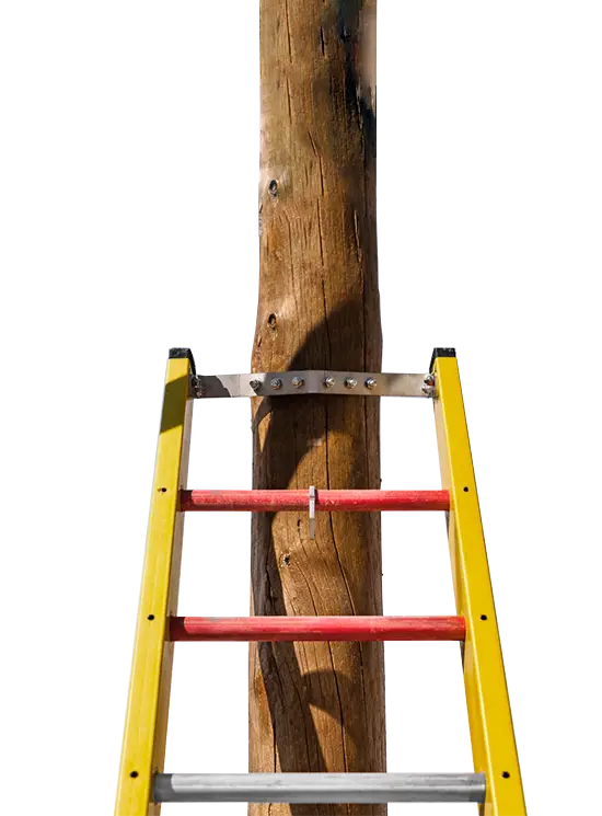 CUNA DE APOYO PARA ESCALERAS DE FIBRA DE VIDRIO