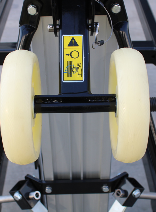 HERCULES COMPACT – Elevador de materiales manual compacto con desplazamiento y elevación mediante manivela