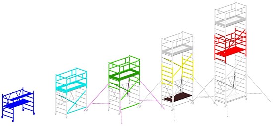 Roller Plus L - Andamio profesional de aluminio modular