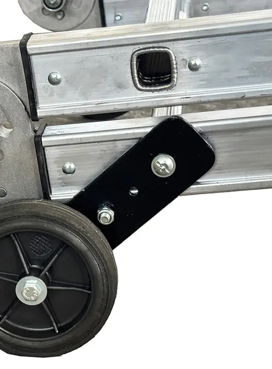 Escalera telescópica ajustable para acceso a camiones