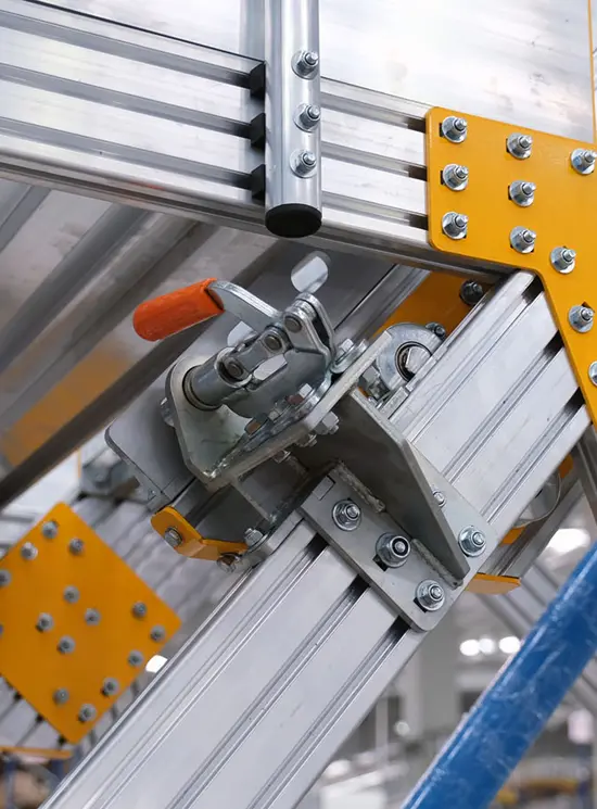 Plataforma de acceso a la cabina de avión