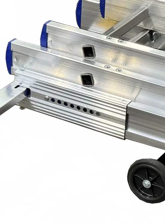 Ruedas de transporte para escaleras extensibles