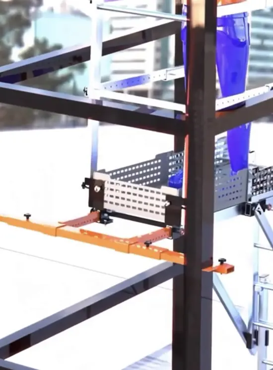 Plataforma telescópica para pozos de ascensor