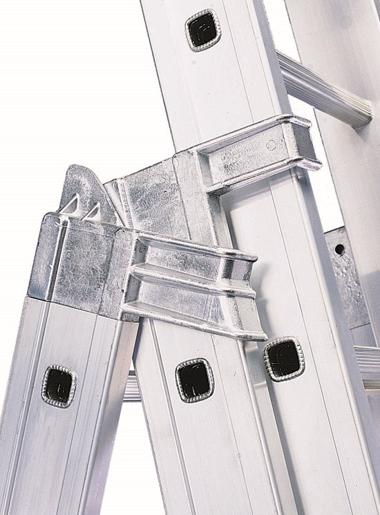 Euro E3 - Escalera de aluminio profesional de tres tramos