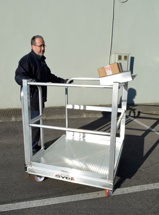 Carro industrial para trabajos de picking en almacenes