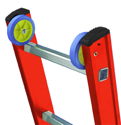 V3 - Escalera de fibra de vidrio de tres tramos