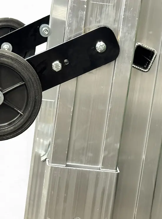 Ruedas de transporte para escaleras extensibles