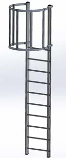 Escalera con jaula Self System