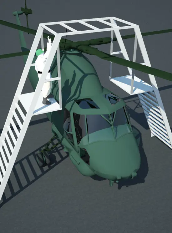 Escaleras para helicópteros