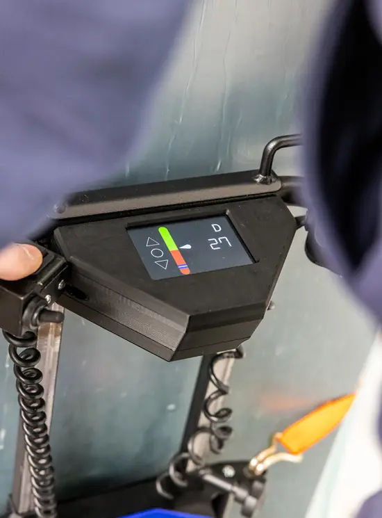 Carro eléctrico de escalas con orugas D