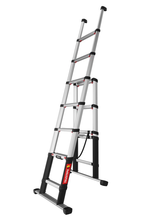 Telesteps Combi line escalera de perfil triangular para trabajar en tijera