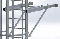 Escalera con jaula Self System